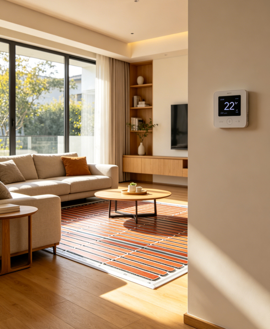 石首市家用智能分区式电采暖地暖系统